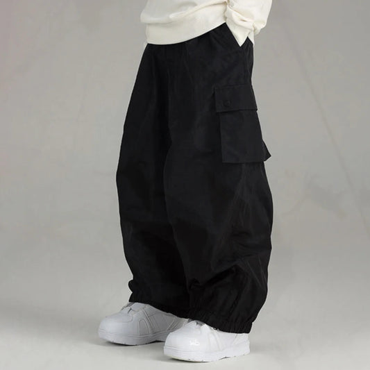 VineTerce Baggy Snow Pants Black