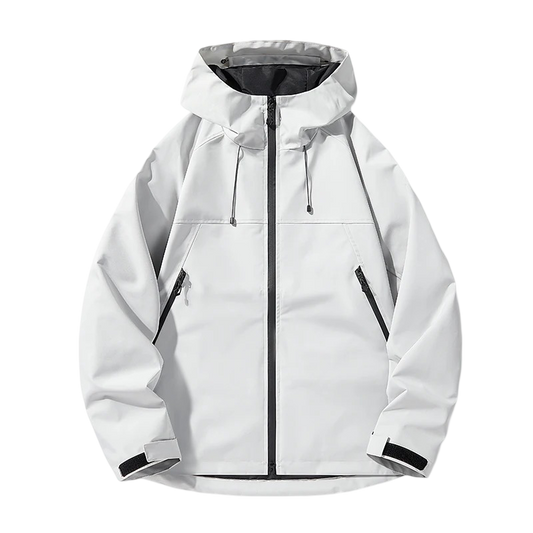 VineTerce Jacket White – waterproof white jacket for winter streetwear and cold-weather style